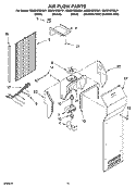 AIR FLOW PARTS Diagram and Parts List for GS6SHEXML01  Whirlpool Refrigerator