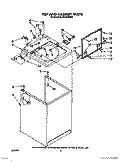 TOP AND CABINET, LIT/OPTIONAL Diagram and Parts List for 6LA5400XWN0  Whirlpool Washer