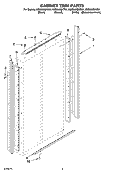 CABINET TRIM PARTS Diagram and Parts List for KSSS48QKB01  KitchenAid Refrigerator