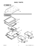 SHELF PARTS Diagram and Parts List for W8TXNGFWB03  Whirlpool Refrigerator