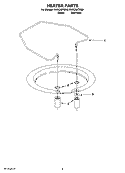 HEATER PARTS Diagram and Parts List for KUDC03ITBS0  KitchenAid Dishwasher