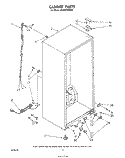 CABINET Diagram and Parts List for EV150FXSW00  Whirlpool Freezer