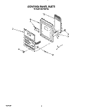 CONTROL PANEL Diagram and Parts List for MH6100XYB0  Whirlpool Microwave
