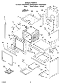 OVEN PARTS Diagram and Parts List for YKESA907PP01  KitchenAid Range