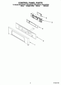 CONTROL PANEL PARTS Diagram and Parts List for RBD245PRQ02  Whirlpool Wall Oven