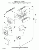 ICEMAKER PARTS Diagram and Parts List for ED5LHAXWQ02  Whirlpool Refrigerator