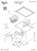 SECTION Diagram and Parts List for EH070FXGW01  Whirlpool Freezer