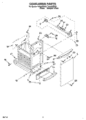CONTAINER Diagram and Parts List for TU800SPKQ0  Whirlpool Trash Compactor