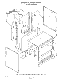 EXTERNAL OVEN Diagram and Parts List for SF3100SRW5  Whirlpool Range