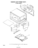 CABINET AND STIRRER Diagram and Parts List for MW3200XP2  Whirlpool Microwave