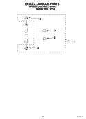 MISCELLANEOUS  PARTS Diagram and Parts List for LTG6234DT4  Whirlpool Washer Dryer Combo