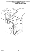 DRYER SUPPORT AND WASHER Diagram and Parts List for LTG5243DQ0  Whirlpool Washer Dryer Combo