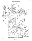 BULKHEAD Diagram and Parts List for LG7001XPW0  Whirlpool Dryer