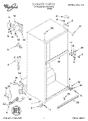 CABINET Diagram and Parts List for 3XARG477GF02  Whirlpool Refrigerator