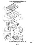 COMPARTMENT SEPARATOR Diagram and Parts List for ET18VKXRWR2  Whirlpool Refrigerator