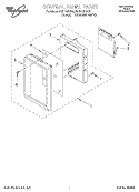 CONTROL PANEL Diagram and Parts List for MH6110XBB6  Whirlpool Microwave
