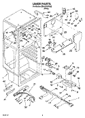 LINER PARTS Diagram and Parts List for ER6AHKXPQ02  Whirlpool Refrigerator