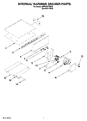 INTERNAL WARMING DRAWER PARTS Diagram and Parts List for KFRU488TSS00  KitchenAid Grill