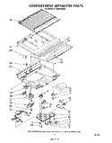COMPARTMENT SEPARATOR Diagram and Parts List for ET18PKXSW02  Whirlpool Refrigerator