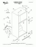 CABINET PARTS Diagram and Parts List for 5GR2SHKXLQ05  Whirlpool Refrigerator