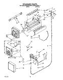 ICEMAKER Diagram and Parts List for KSRS25QXAL11  KitchenAid Refrigerator