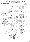Part Location Diagram of 3186599 Whirlpool GRATE-BRNR