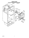 LINER Diagram and Parts List for RT18DKXAW00  Roper Refrigerator