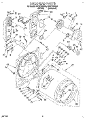 BULKHEAD Diagram and Parts List for KGYE770BAL0  KitchenAid Dryer