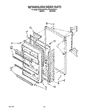 REFRIGERATOR DOOR, LIT/OPTIONAL Diagram and Parts List for ET20NKXZW01  Whirlpool Refrigerator