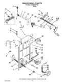 REAR PANEL PARTS Diagram and Parts List for QCAM2730YQ0  Whirlpool Washer