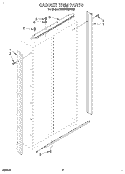 CABINET TRIM Diagram and Parts List for KSSS48QDW02  KitchenAid Refrigerator