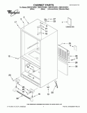 CABINET PARTS Diagram and Parts List for GB9FHDXWD01  Whirlpool Refrigerator
