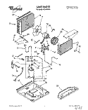 UNIT Diagram and Parts List for ACU082XX1  Whirlpool Air Conditioner