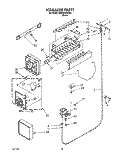 ICEMAKER, LIT/OPTIONAL Diagram and Parts List for ED25DQXAB00  Whirlpool Refrigerator