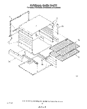 INTERNAL OVEN Diagram and Parts List for SF3040SRW2  Whirlpool Range