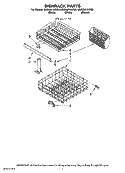 DISHRACK PARTS, OPTIONAL PARTS (NOT INCLUDED) Diagram and Parts List for MDB3601AWW0  Whirlpool Dishwasher