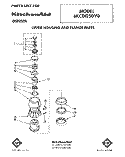 SECTION Diagram and Parts List for 6KCDI250V0  KitchenAid Food Waste Disposer