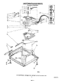 MACHINE BASE Diagram and Parts List for LA5380XSW1  Whirlpool Washer