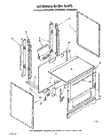 EXTERNAL OVEN Diagram and Parts List for SF3000SRW2  Whirlpool Range