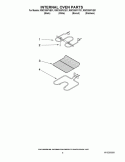 INTERNAL OVEN PARTS Diagram and Parts List for RMC305PVS01  Whirlpool Microwave Oven Combo