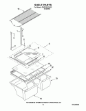SHELF PARTS Diagram and Parts List for GARF19XXVK02  Whirlpool Refrigerator