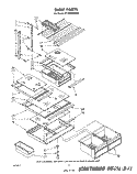 SHELF Diagram and Parts List for ET18PKXSW02  Whirlpool Refrigerator