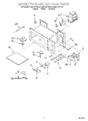 MAGNETRON AND AIR FLOW Diagram and Parts List for KHMC107BAL5  KitchenAid Microwave