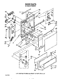 DOOR Diagram and Parts List for DP6000XRP2  Whirlpool Dishwasher