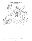 DOOR AND LATCH Diagram and Parts List for 4KUDA22ST1  KitchenAid Dishwasher