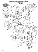 CABINET AND STIRRER PARTS Diagram and Parts List for YKBMC140HS0  KitchenAid Microwave Oven Combo