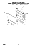 FREEZER DOOR, OPTIONAL Diagram and Parts List for KTRC22MJBT01  KitchenAid Refrigerator