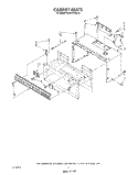 CABINET Diagram and Parts List for MH6701XW0  Whirlpool Microwave