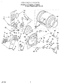 SECTION Diagram and Parts List for LET7646DQ1  Whirlpool Dryer