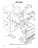 LINE Diagram and Parts List for EV200NXRW1  Whirlpool Freezer